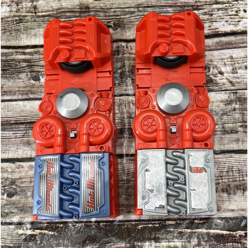 Hot Wheels 2002 Set of 2 Red Track Power Booster Motorized Launchers V0632 Works